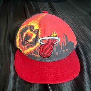 Miami Heat / Human Torch Marvel Fitted Hat